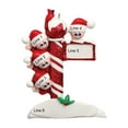 thumbnail image 4 of Personalized Family of 4 Christmas Ornament 2024 Kids on Red Street Post 1 Count -Ornaments by Elves, 4 of 10
