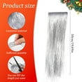thumbnail image 5 of NOGIS 3000 Christmas Strands Iridescent Tinsel Icicles Silver 19.7" Foil Fringe Ornaments Garland for Christmas Tree Xmas Decorations Birthday Party Wedding Engagement Bridal Indoor Outdoor, 5 of 7