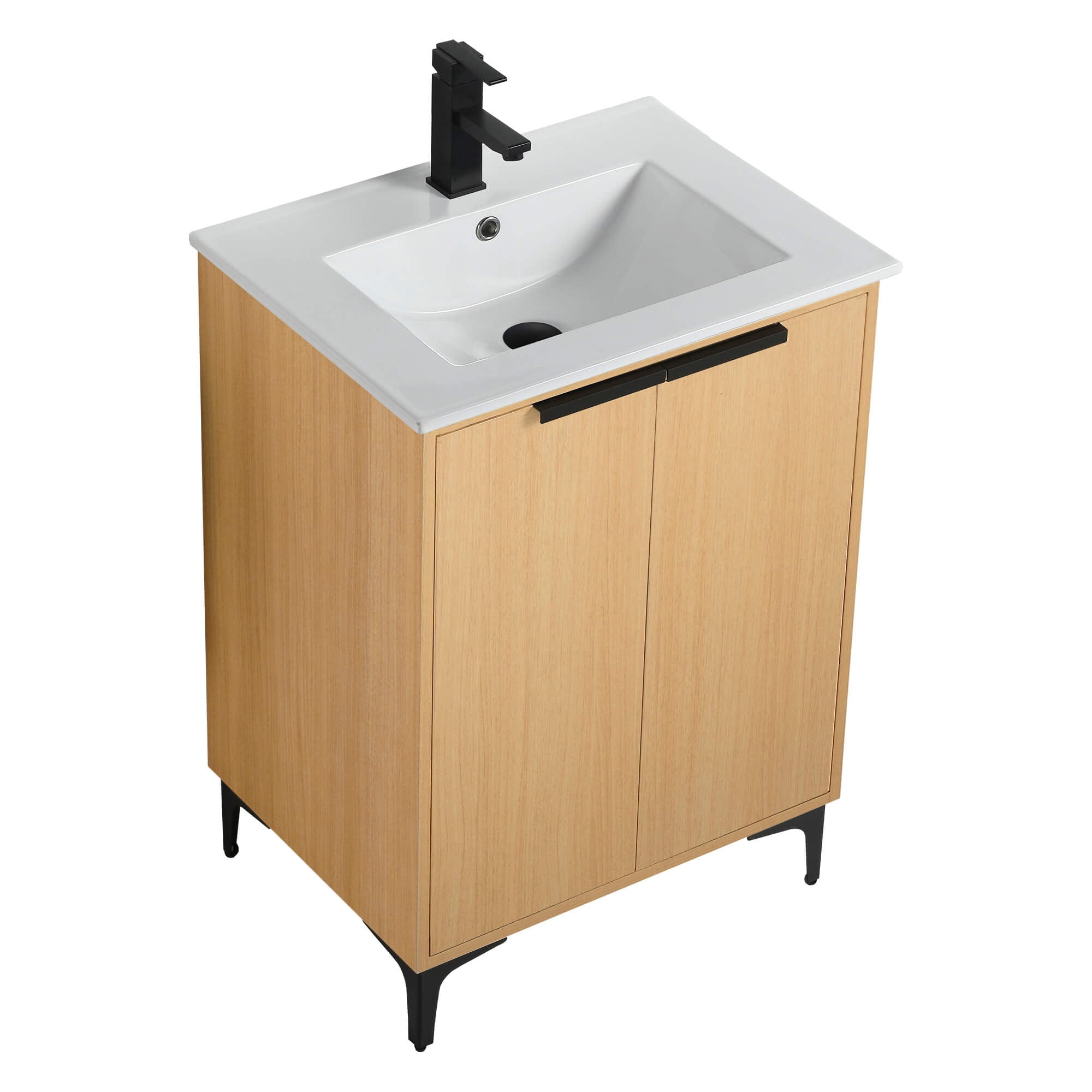 Fine Fixtures Wilmington 24 Inch Bathroom Vanity With Sink - Fully Assembled Bathroom Sink Cabinet, Bathroom Vanities, Wood Bathroom Vanity, Small Bathroom Sink Cabinet, 24 Bathroom Vanity With Sink