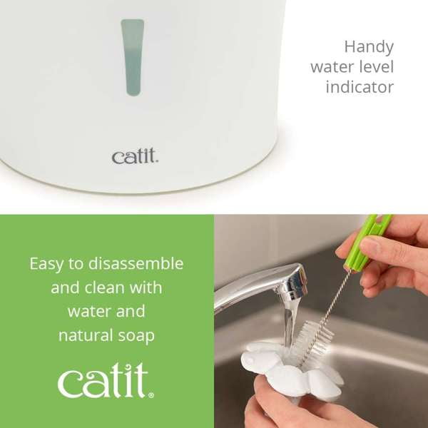 Ensemble d’abreuvoir Catit avec fleur et napperon ABREUVOIR CATIT AVEC FLEUR ET NIPPERON