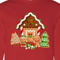 thumbnail image 4 of Inktastic Gingerbread House Christmas Long Sleeve T-Shirt, 4 of 5