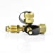 thumbnail image 2 of Stanbroil Propane Gas Brass Tee Adapter with 4 Port for RV or Motorhome, 2 of 4