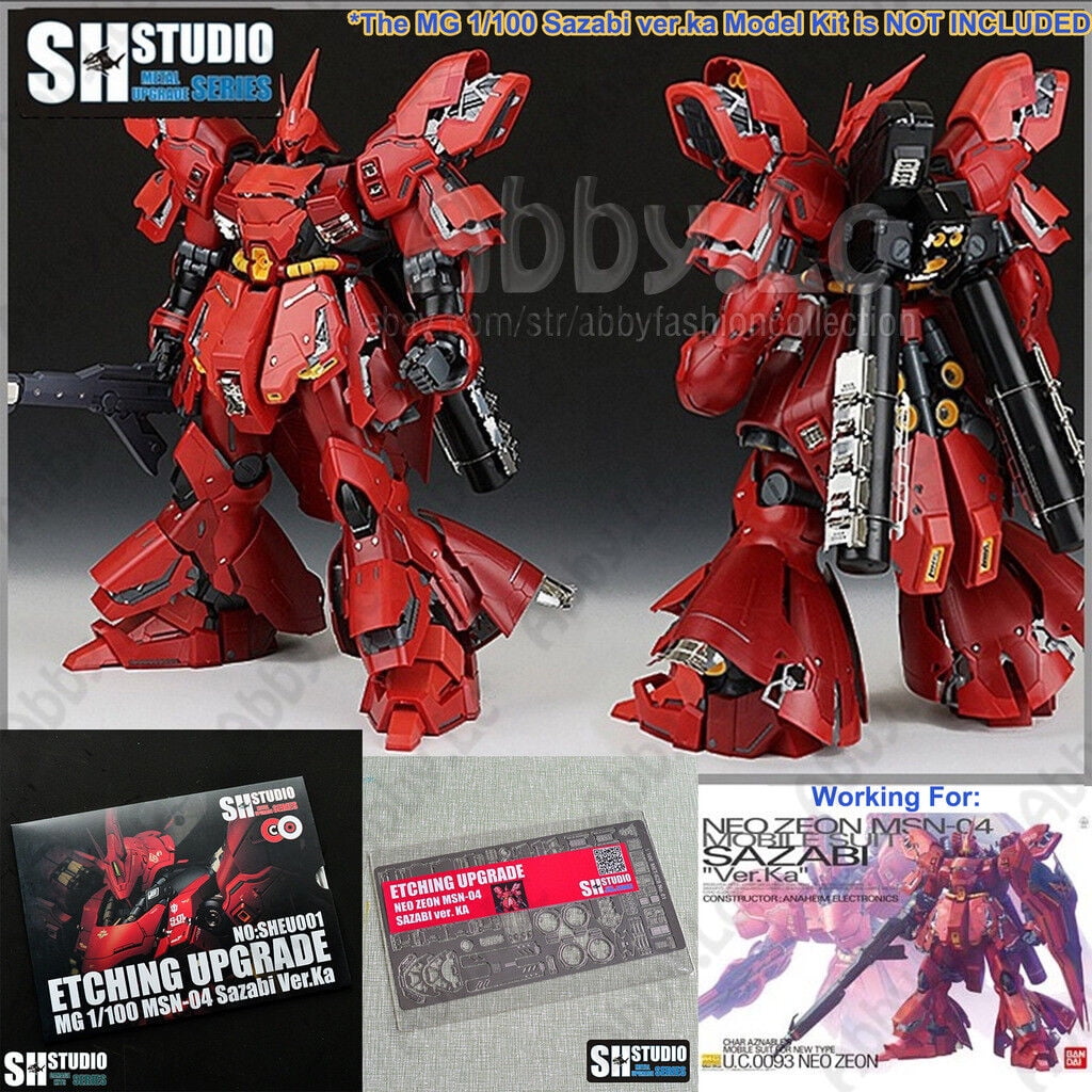 MG 1/100 Sazabi ver ka Model SH Studio Details Add on Part Etch