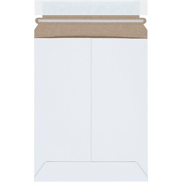 BOX USA Scellant Auto-Adhésif, Marque Stayflats®, Blanc, 7 Pouces x 9 Pouces (Lot de 100)