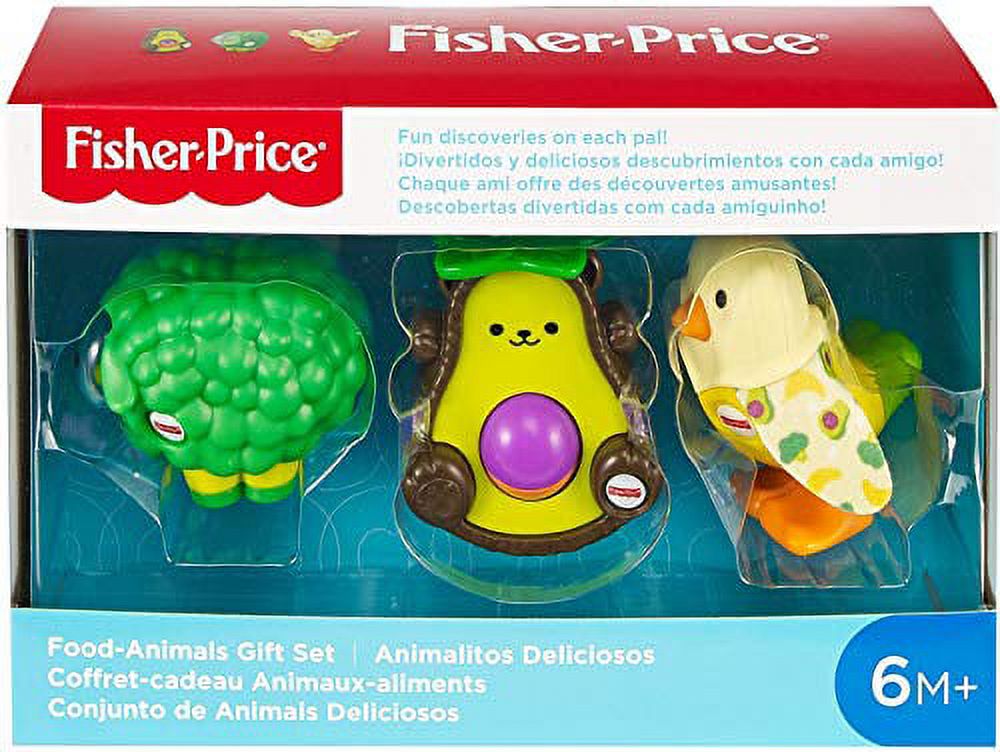 Fisher-Price Food-Animals Gift Set, 3 take-along toys for babies ages 6 months & up - image 2 of 6