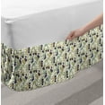 thumbnail image 2 of Olive Bed Skirt, Artwork of Tree Branches Healthy Organic Vegetable, Elastic Bedskirt Dust Ruffle Wrap Around for Bedding Decor, 4 Sizes, Ivory Multicolor, by Ambesonne, 2 of 2