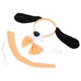 thumbnail image 4 of GOOHOCHY 1 Juego de diadema con orejas de perro, cola de Cosplay, pajarita decorativa, disfraz de Animal de nariz falsa para niños, 4 of 7