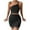 Black, variant on Bigersell Formal Dresses Women's Solid Color Fashion Design Bodycon Drawstring One-shoulder Short Dress Plus Sweater Dress Style 20451, Female Extra long Dresses Brown L