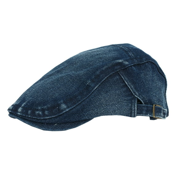 EnJoCho Men Women Cowboy Hat Simple Peaked Cap Washed Breathable Forward Cap Matching Color Block Pom Beanie