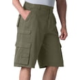 thumbnail image 2 of Boulder Creek By Kingsize Men's Big & Tall  12" Side-Elastic Stacked Cargo Pocket Shorts, 2 of 6