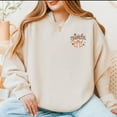 thumbnail image 2 of Embroidered Coquette Thankful - Women's Graphic Sweatshirt, 2 of 9