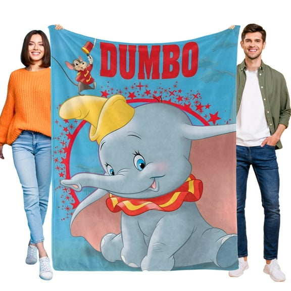Dumbo-themed Pals Plush Throw Blanket Gifts for Fans Girls Boys Women Present Suitable for a variety of settings 40''*60''(100*150cm)