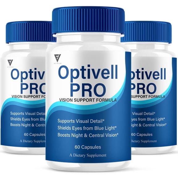 (3 Pack) Optivell Pro Vision Capsules, Optivell Advanced Formula (180 Capsules)
