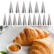thumbnail image 2 of Moldes de rollo de cono de tubo cónico Moldes de croissants en espiral de acero inoxidable, 2 of 6