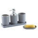 thumbnail image 2 of Juego de 5 Tazas de Baño onlyliua con Acabado Mate Accesorios de Baño, 2 of 7