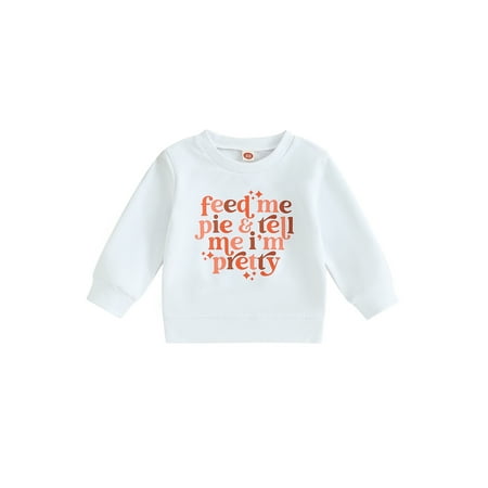 

Emmababy Toddler Thanksgiving Pullover with Long Sleeve and Letter Print