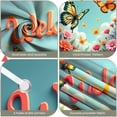thumbnail image 3 of Colorful Flowers Flower  Banner Cartoon  Floral Kitten Display Cute Style Green Background Cute  Backdrop for Kids Room Decor Birthday Party Nursery Decoration, 3 of 8