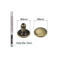thumbnail image 2 of 20 Sets Leather Rivets Bronze Tone 8mm Double Cap Brass Rivet Studs with Setting Tools, 2 of 5