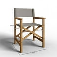 thumbnail image 5 of Directeur Teak Outdoor Folding Armchair in Taupe Dura-Sling Fabric, 5 of 5