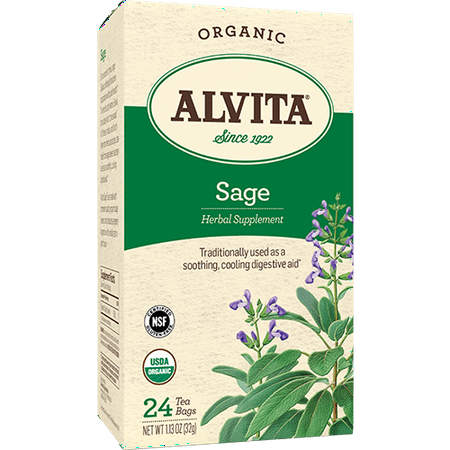 Alvita - Organic Sage Tea - 24 Tea Bags