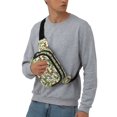 thumbnail image 4 of Lafuoo Jungle Animals Pattern Square Double Layer Waist Bag, Adjustable Buckle Bag Accessories for Men and Women-One Size, 4 of 7