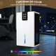 thumbnail image 3 of Deshumidificador Portátil Compacto 2.8L de Capacidad Deshumificadores de Humedad 1000 Pies Cuadrados Deshumidificador con Apagado Automático Luz LED de 7 Colores, 3 of 7