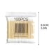 thumbnail image 3 of Paquete de 100 hisopos de algodón de doble punta | Palitos de madera blanda para limpieza de oídos, desmaquillaje, cuidado de heridas, herramientas de higiene multiusos | Bastoncillos de algodón, 3 of 9