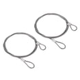 thumbnail image 1 of Unique Bargains Stainless Steel Cable, 2 Pack PVC Coated 5/64' Wire Rope for Deck Railing 3.3ft, 1 of 4
