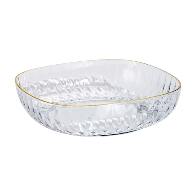 Bandeja de almacenamiento para aperitivos y platos de frutas, organizador de cocina, bandeja decorativa reutilizable para almacenamiento de alimentos , Claro Soledad Plato de almacenamiento de frutas