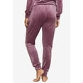 thumbnail image 2 of ellos Women's Plus Size Velour Jogger Pants - 10/12, Black, 2 of 3