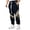 VZ188# Black, variant on oqasdz Men's Pants Summer Lightweight Color Block Jogger with Elastic Waistband Trendy Harem Bottoms Fashion Casual Loose Fit Dailywear