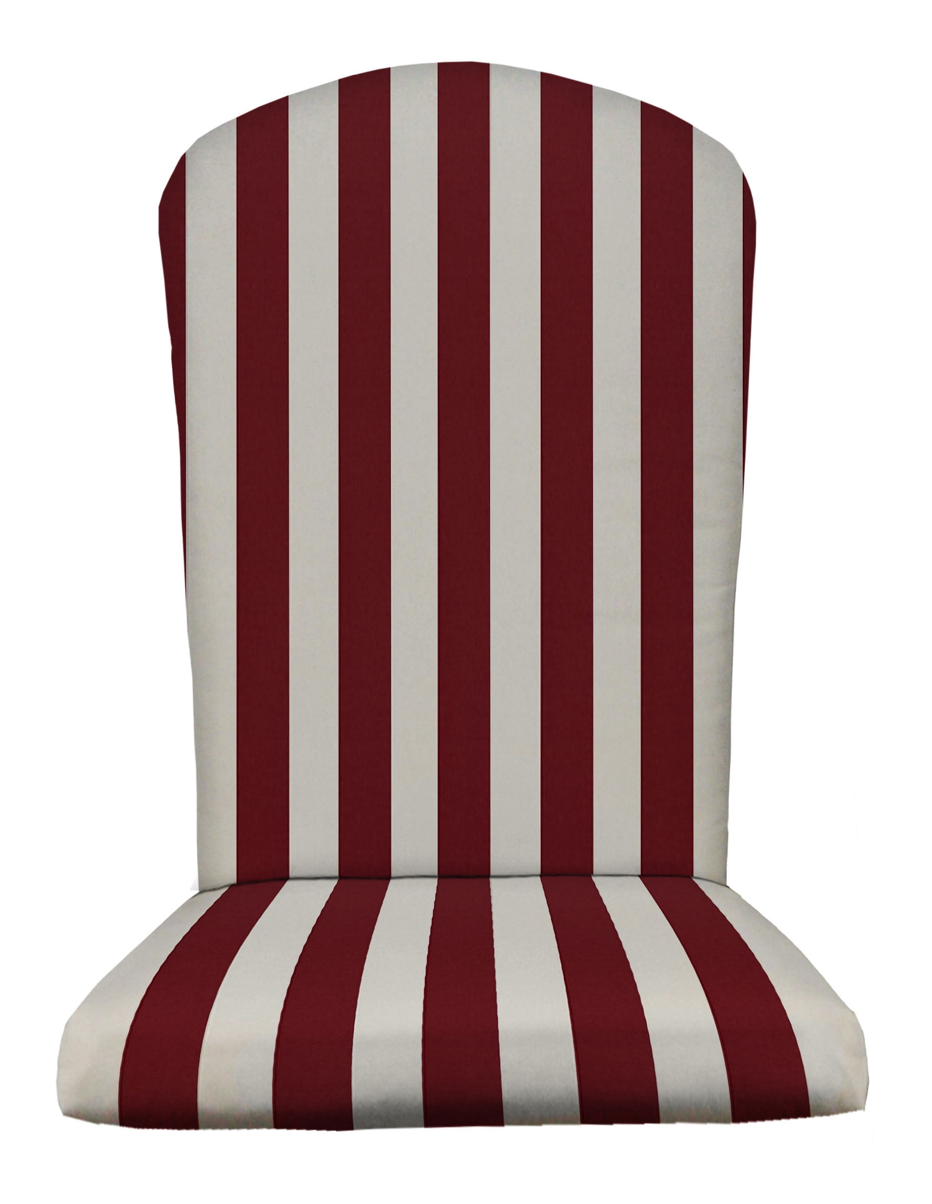 walmart sunbrella cushions on Rsh Decor Outdoor Patio Decorative Foam Adirondack Chair Seat Cushion Weather Resistant Burgundy White Stripe Walmart Com Walmart Com