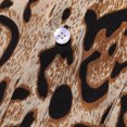 thumbnail image 4 of ICHUANYI Clearance Mens Leopard Printed Chest Pocket Turn Down Collar Short Sleeve Casual Loose Shirt(Brown, XXL) Ichuanyi Ichuanyi, 4 of 8