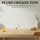 thumbnail image 4 of KAKOWELY Pollo de peluche, juguete de peluche, decoración para fiestas de Pascua y mesas de primavera, pollito amarillo pequeño, decoración de huevos de Pascua, color azul cielo., 4 of 5