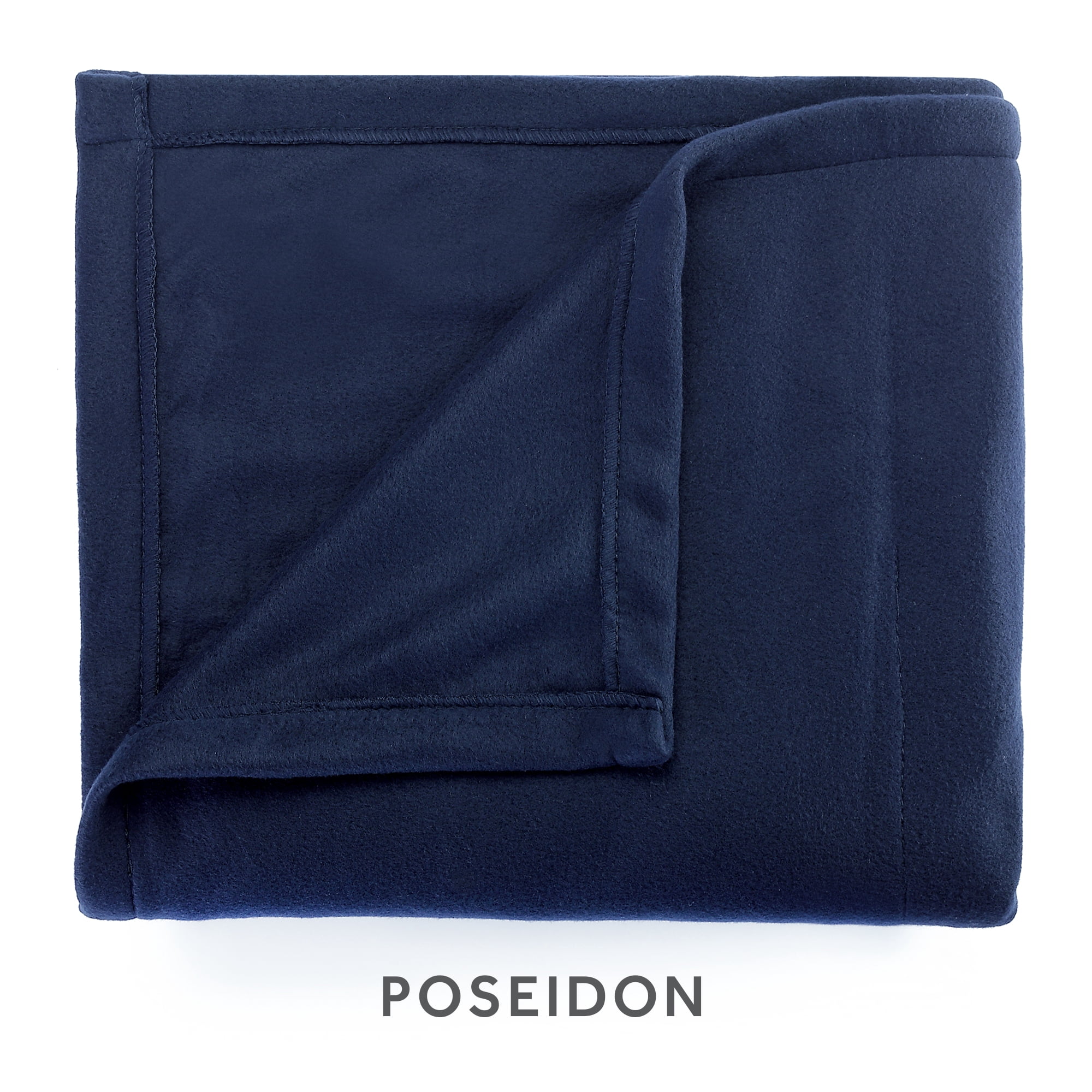 Sunbeam Heated Electric Blanket, Bedding, King, Fleece, Poseidon Blue