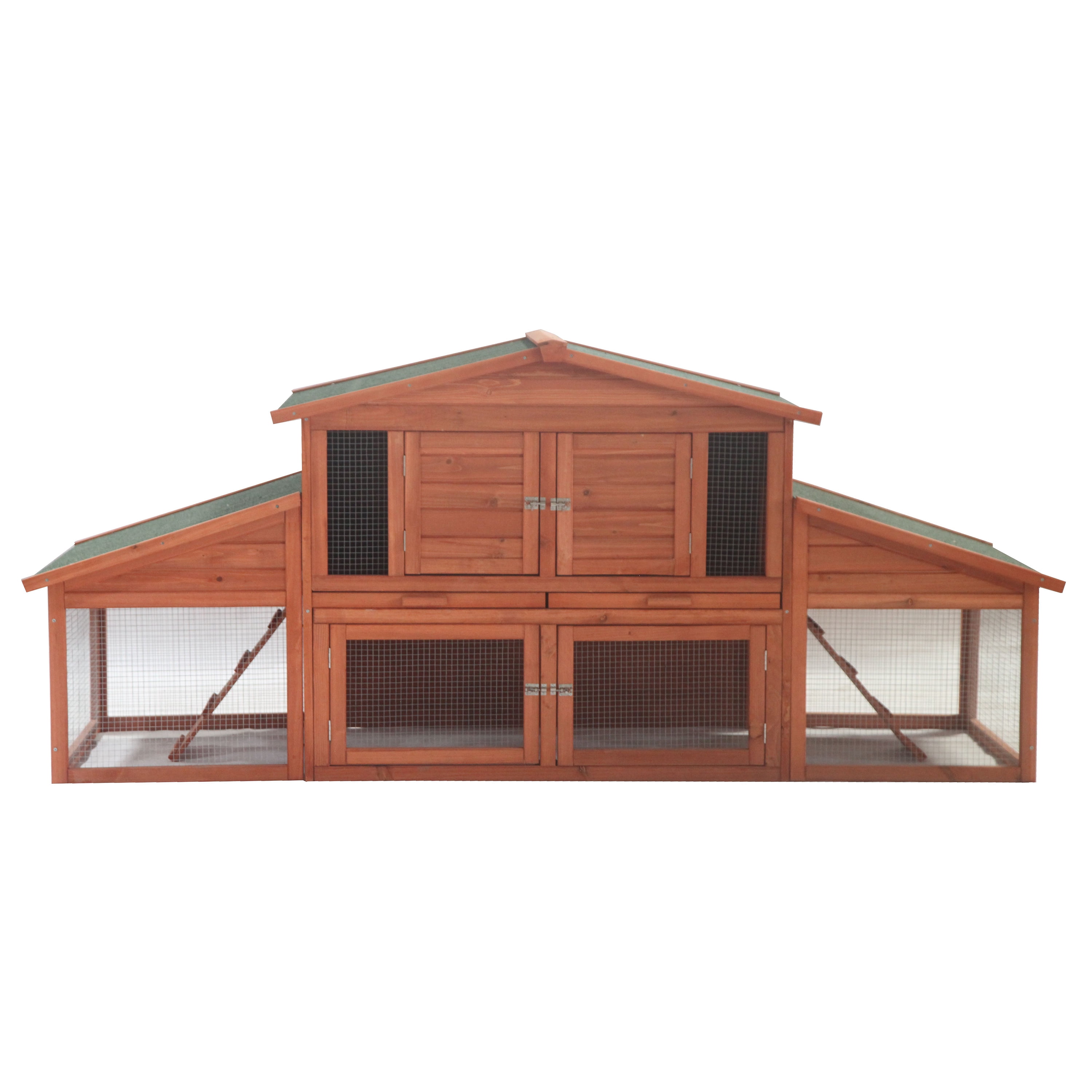 Aleko chicken rabbit hotsell hutch cage accrh