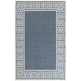 thumbnail image 3 of Unique Loom Outdoor Coastal Collection Area Rug - Caye (5' 3" x 8' Rectangle Navy Blue/Ivory), 3 of 7