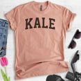 thumbnail image 2 of Kale Shirt, Unisex Women's Men's Shirt, Health Food Shirt, Workout Shirt, Vegan Shirt, Heather Sunset, Large, 2 of 6