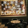 thumbnail image 5 of Sheets 135 Pcs Christmas White Snowflakes Window Clings 3 Designs Snowflake Static Stickers Winter Snow Flakes Clings For Christmas New Year Home Office Winter Holiday Party Decal, 5 of 5
