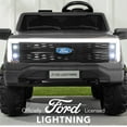 thumbnail image 2 of Best Choice Products Kids 24V Ride On Truck Officially Licensed Ford Lightning w/ Remote, LED Lights, 2 Speeds - Gray, 2 of 9