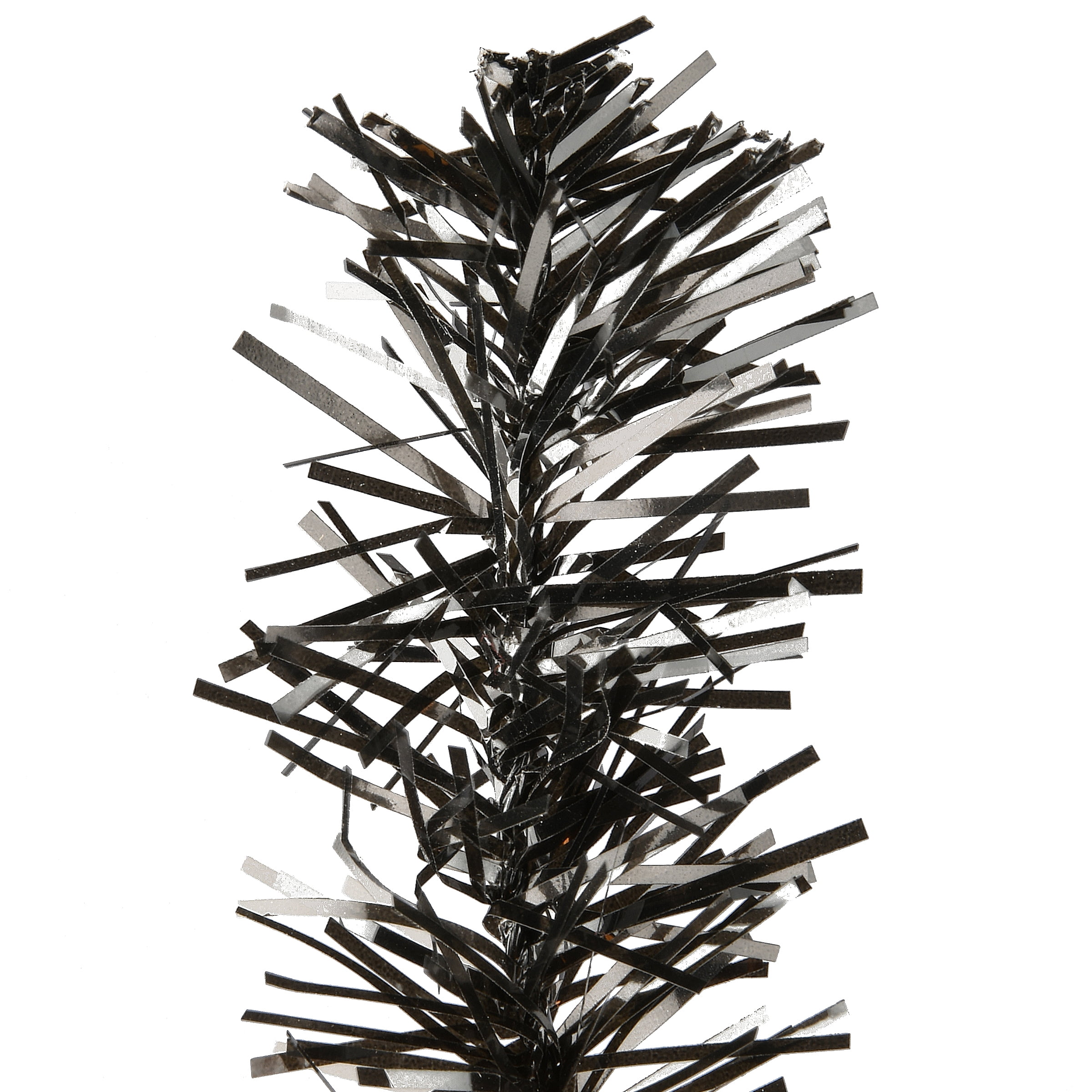 National Tree Company Tinsel Tree, Black, Orange, Halloween