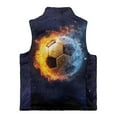 thumbnail image 5 of Pzuqiu Soccer Boys Zip Up Sleeveless Vest Size 3 Comfortable Casual Fall Winter Warm Outerwear With Pockets Personalized Fashion Fall Outerwear Versatile for Daily Life, 5 of 7