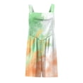 thumbnail image 4 of Iyufng Womens Rompers Printed Sleeveless Adjustable Straps Romper Summer Casual Shortalls, 4 of 7