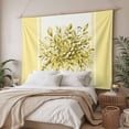 thumbnail image 3 of Eucalyptus Yellow Large Tapestry for Bedroom Wall Hanging Tapestry, Stripes Bottle Flower Cactus Plant Ceiling Backdrop Tapestries Poster Blanket Wall Decor for Teens Room Living Room Dorm 85" x 90", 3 of 8