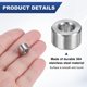 thumbnail image 2 of Uxcell 15PCS M5 Espaciadores de Acero Inoxidable 304 5mm ID x 10mm OD x 6mm L Espaciador Metálico Redondo para Tornillos, 2 of 6