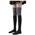 thumbnail image 1 of WEAIXIMIUNG Chaussettes pour Femme Chaussettes de Compression pour Femme Chaussettes de Football Chaussettes Mi-Longues Chaussettes de Randonnée Chaussettes de Confort pour Bottes Chaussettes Coussinées, 1 of 4