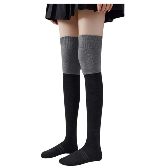 WEAIXIMIUNG Chaussettes pour Femme Chaussettes de Compression pour Femme Chaussettes de Football Chaussettes Mi-Longues Chaussettes de Randonnée Chaussettes de Confort pour Bottes Chaussettes Coussinées
