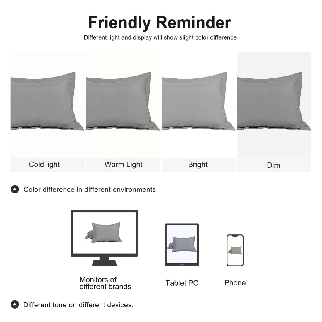 Unique Bargains Pillowcases Soft Microfiber Pillow Shams Set of 2 Jumbo Grey