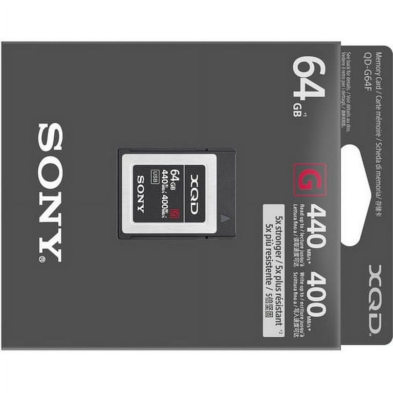 Sony Professional QDG64E/J XQD G Series 64GB Gen2 Memory Card