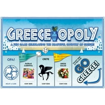 Greece-Opoly Themed Family Board Game, 2-6 Players